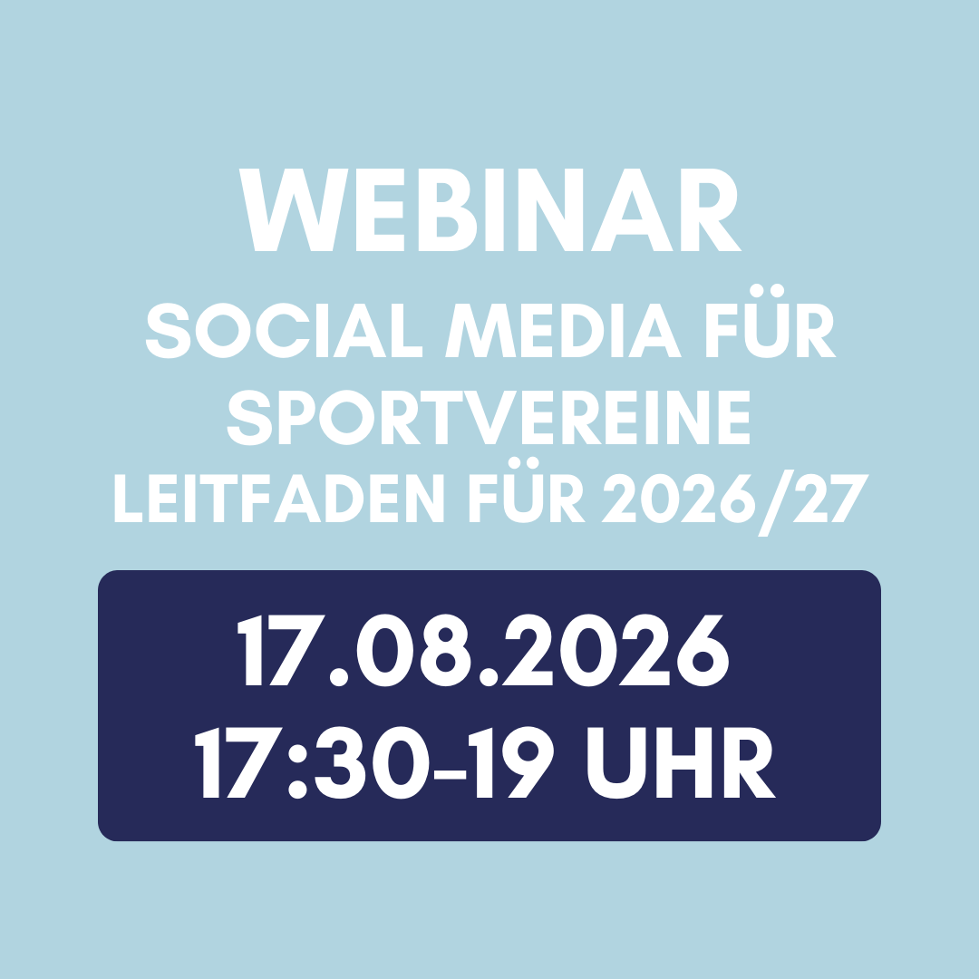 Social Media für Sportvereine – ein praktischer Leitfaden für die Saison 2026/27 Live
